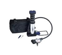 JMP Professionale Mini Singolo Cilindro Pompa Aria a Pedale Analogico per Bici,