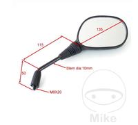 JMP Specchietto retrovisore destro nero