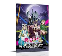 JMQPMDU Poster su tela con immagine di anime "I Admire Magical Girls, And.. Hot-Blooded Dynamic Dynamic", decorazione artistica da parete per camera da letto, poster 40 x 60 cm, con cornice