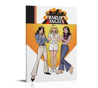JMQPMDU Poster su tela di Charlie's Angels con film classico popolare, serie TV, decorazione artistica da parete, per camera da letto, 20 x 30 cm, con cornice