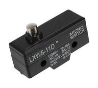 JMRTQMEC 100 Pezzi/Lotto LXW5-11D1 Microinterruttore a Molla Corta Serie LXW5 Interruttore di finecorsa di Reset Interruttore di Corsa momentaneo(Silver)
