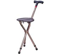 JMSL Bastone Sedia-Bastone da Passeggio Sedia-Slip Stampelle Intelligenti-Bastone Multifunzionale con Sedile-Stampelle Sgabello per Anziani-Bastone con Sedile,MP3 Model