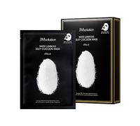 JMsolution Water Luminuous Silky Cocoon Black Mask - Maschera facciale coreana per la cura della pelle - Estratto di bachi da seta aminoacidi -Nutrizione e Idratazione Synergy - 10 fogli per una pelle