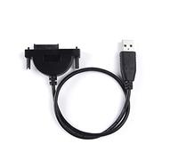 JMT Adattatore cavo USB 2.0 a Mini Sata 7 + 6P 13 pin per convertitore disco rigido SSD CD/DVD ROM SSD portatile da 2,5 pollici