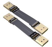 JMT Cavo di prolunga DP da angolo DP1.4 a FPC, compatibile con scheda video Displayport GPU trasmissione del segnale HDR/DSC (15 cm, P5A-P5B)