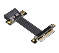 JMT Cavo di prolunga PCI-E 4.0 x4 a x1 Gen4 16G/bps adattatore per scheda di rete PCI Express X1 SSD Card (M21SF, 15 cm)
