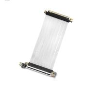 JMT Cavo di prolunga PCIE 5.0 X16 per scheda grafica, adattatore GPU, 64 GBS, ad alta velocità, placcato argento, compatibile con chassis 217e a 270 gradi, 16AD5-HB (26 cm)