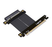JMT Cavo di prolunga PCIe4.0 da x8 a x16, 128 G/bps, GEN4, ad alta velocità, adattatore 1U, supporta GPU RTX3090 RX6800xt (M38SF, 25 cm)