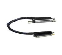 JMT Cavo di prolunga per scheda grafica PCIE 5.0 X16, 270 gradi, 64 GBS, GEN5, con rete intrecciata, per scheda grafica AI Server, adattatore GPU pieghevole, 16AD5 (sinistra fuori destra, 40 cm)