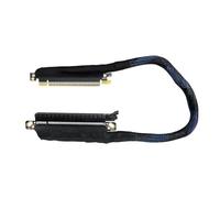 JMT Cavo di prolunga per scheda grafica PCIE 5.0 X16, 64 GB, GEN5, in rete intrecciata, 180 gradi, per scheda grafica server AI, GPU pieghevole, 16AB5 (destra, fuori, 60 cm)