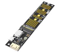 JMT M.2 NVME M Key SSD a SFF-8611/8612 Cavo di prolunga SATA a 4 pin Cavo di alimentazione USB-C Scheda di alimentazione per 2230 2242 2260 2280