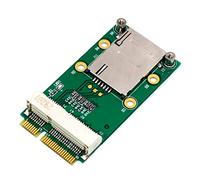 JMT Mini PCI-E Adapter Card mPCIe con slot per scheda SIM opzionale per modulo 3G 4G USIM Slot per scheda di estensione/WWAN LTE/GPS Card Laptop desktop (Slot SIM autoelastic)
