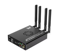 JMT NGFF M.2 5G modulo a USB-C ETH adattatore con modulo POE Dual SIM Card Slot RJ45 porta RJ45 controller RTL8125BG e 4 * antenna e custodia (con modulo di alimentazione POE)