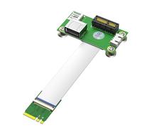 JMT NGFF M.2 Key A + E a PCI-E 1X + USB2.0 Riser Card con cuscinetti magnetici 4Pin Power Input Supporto per X4 X8 X16 (25 cm)
