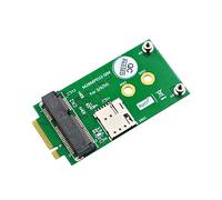 JMT NGFF M.2 Key B a Mini PCI-E Adattatore per 3G/4G/5G GSM LTE Modulo Mini PCIe Card a PC desktop (con slot per scheda SIM)