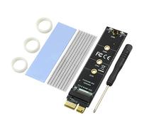 JMT PCI-E PCI Express 3.0 X1 a M.2 M KEY Interface NVMe SSD PCIE M.2 Riser Card Adapter Dissipatore di calore SSD 2230 2242 2260 2280 Full Speed (con dissipatore di calore argento)
