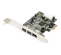 JMT PCIE Combo 3 Porte 2X 1394B 9Pin 1x 1394A 6Pin Espansione Adattatore Scheda FireWire PCI-Express IEEE 1394 B A per FireWire 800