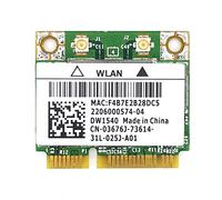 JMT Scheda adattatore wireless 2.4G/5G Dual-Band Mini Pcie 300Mbps 802.11A/B/G/N BCM943228 DW1540 Scheda di rete wireless integrata compatibile con Win7/8/10