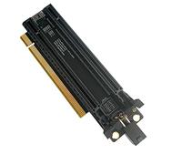 JMT Scheda di espansione PCI-E 4.0 x16 da 1 a 2 Gen4 Split Card PCIe-Bifurcation da x16 a x8x8 con slot distanziati da 20 mm Porta di alimentazione CPU4P (cavo a 4 pin PCI-E 4.0)