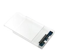 JMT Trasparente Caso di HDD da 2.5 Pollici 5Gbps USB 3.0 2.0 a SATA Attrezzo Spedizione External Hard Drive Enclosure Box di Sostegno 3TB Protocollo UASP (USB 2.0)