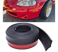 JMTBNO Protezione Paraurti per Auto Spoiler Auto 2.5m Protezione Paraurti Universale Strisce Adesive Lip Splitter Striscia di Gomma Spoiler Corpo Gonna Labbro Dell'auto Adesivo per Auto Camion SUV