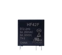 JMVLVLOA 10PCS Relay JZC-42F HF42F-005-2HS 5A250VAC 6PIN 2 Group Normally Open