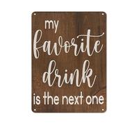 JMVLVLOA Funny Pub Humor Metal Sign Bartender Approved Rustic Tin Plaque for Home Bar Decor Basement Wall-Art Man Cave Tavern 8 X 12 in