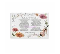 JMVLVLOA Gift Idea Tin Sign Inspirational Wall-Art Featuring The Masters Hand Poem for Pastor Prayer Room 8 X 12 in