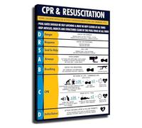 JMVLVLOA Pool Safety Rules CPR Procedure Poster Wall Art for Home or Office(Framed,16x24inch(40x60cm))