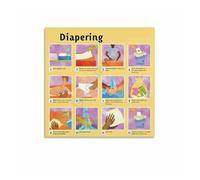 JMVLVLOA Step by Diaper Changing Guide Care Educational Poster Visual Reference for Nursery Daycare Parents Room 8 X 12 in