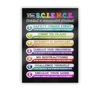 JMVLVLOA Successful Student Strategies Poster The Science of Effective Learning Educational Wall-Art for Middle School Classroom Decor 8 X 12 in