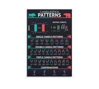 JMVLVLOA Trading Charts Educational Poster for Stock Market Enthusiasts(Unframed,08x12inch(20x30cm))