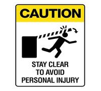 JMVLVLOA Vintage Keep Clear Danger Tin Sign 12x8 Inch