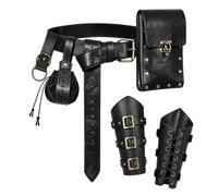JNAOZI Accessori medievali, costume da cavaliere vichingo | Accessori medievali, include cintura vichinga da pirata accessori adatti per feste rinascimentali LARP e costumi di Halloween