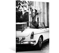 JNAOZI Poster Feminist Trendy Girl Fashion Home decorazione da parete su tela, in bianco e nero, senza cornice (poster 02,70 x 100 cm x 1 pezzi)