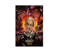 JNBDR Poster su tela a tema anime giapponese Vinland Saga 1, decorazione artistica da parete per soggiorno e camera da letto, senza cornice: 40 x 60 cm