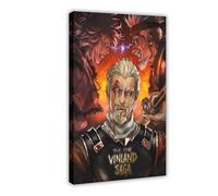 JNBDR Poster su tela a tema anime giapponese Vinland Saga 1, decorazione per camera da letto, sport, ufficio, camera da letto, regalo, cornice 50 x 75 cm