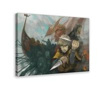 JNBDR Poster su tela a tema anime giapponese Vinland Saga Thorfinn Karlsefni 16, decorazione per camera da letto, sport, ufficio, camera da letto, regalo, dimensione: 60 x 90 cm