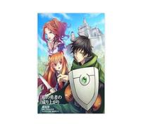 JNBDR Poster su tela a tema anime giapponesi, motivo: L'ascesa dello scudo, eroe 8, decorazione artistica da parete per soggiorno e camera da letto, senza cornice: 60 x 90 cm