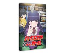 JNBDR Poster su tela a tema anime giapponesi, motivo: ragazza con punteggio alto, decorazione per camera da letto, sport, ufficio, camera da letto, regalo, dimensione: 30 x 45 cm