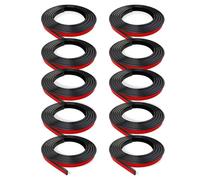 Jnchdghwa 10 Rotoli Totali di Inserti per Griglia per Finestra Kit Griglia Autoadesiva Staccabile e Incollabile Finitura Simulata Decorativa per Finestra DIY Nera
