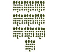 Jnchdghwa 200 Pezzi 2 Formati Muschio Artificiale Rocce Decorative Finto Verde Muschio Coperto di Pietre