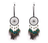 Jnchdghwa 2X Mini Dream Catcher Ciondolo Auto Campanelli Eolici Decorazione Decorazioni per La Casa e Ornamento da Appendere Un Parete