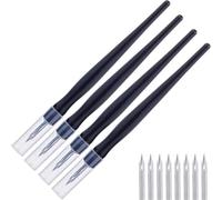 Jnchdghwa 4 Set di Penne Fluido Accent Line Panel con Punta Ruling per Modellismo, Strumento di Pittura per Cartografia e Calligrafia