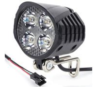 Jnchdghwa A LED Ad Alta Potenza da 18 W per Bicicletta Elettrica con Clacson, Impermeabile IPX5 per E-Bike