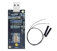 Jnchdghwa Adattatore da NGFF Key-B A USB 3.0 + Modulo Antenna 2x WWan A Scheda Adattatore USB con Slot SIM Supporta Scheda NIC 3G/4G/5G
