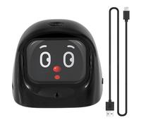 Jnchdghwa Animale Domestico Elettronico per Auto Mangogo con Intelligenza Artificiale, Wi-Fi, Funzioni Interattive, Compagno alla Moda, Sensore di personalità Ed, Colore Nero