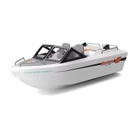 Jnchdghwa Barca RC Jet Propulsion in Scala 1/12, Controllo Remoto 2.4G, Modello da Elettrico Brushless Ad Alta velocità, Go-Kart Speedboat Bianca.