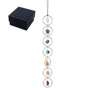 Jnchdghwa Ciondolo di dei Sette Chakra, Ciondolo di Multiuso Curativo Naturale, Pendente di Riutilizzabile da Appendere per L'Arredamento della Casa