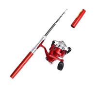 Jnchdghwa da Pesca Telescopica A Forma di Penna, Compatta, Portatile, Mini con Mulinello, Leggera, per L'Uso Occasionale e Ideale per I Viaggi,